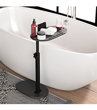 bathtub tray for tub against wall