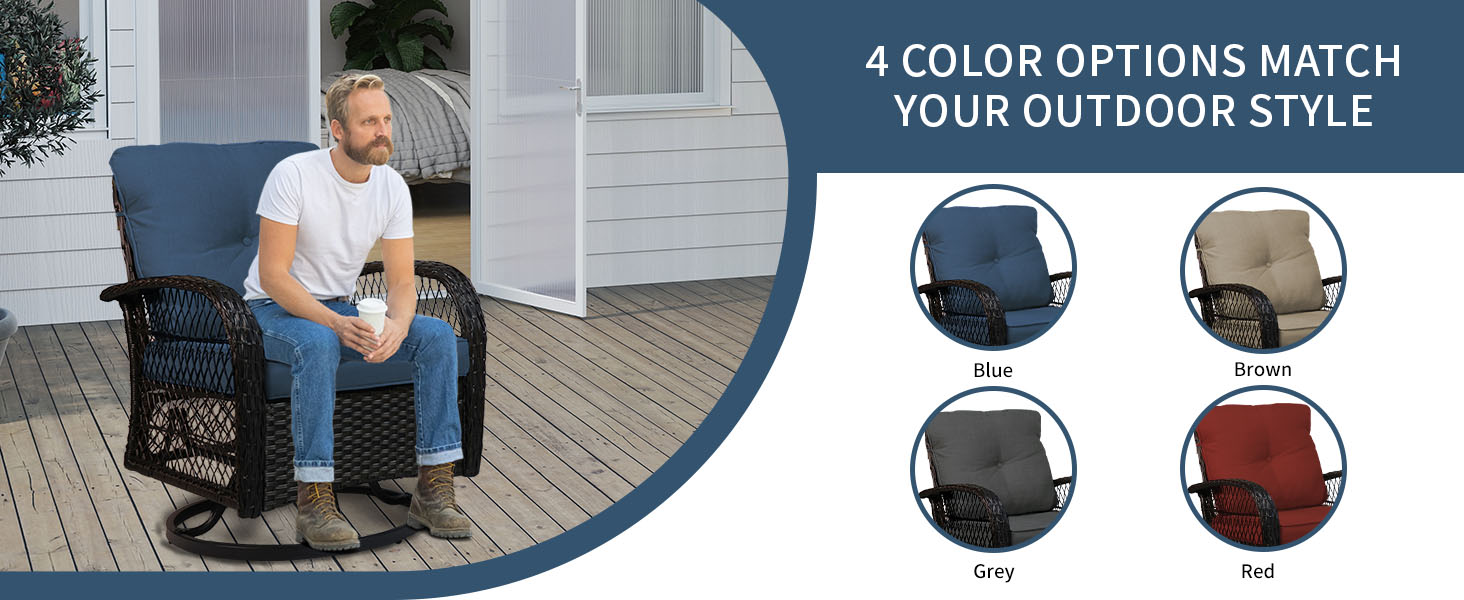 outdoor swivel rocker patio chairs