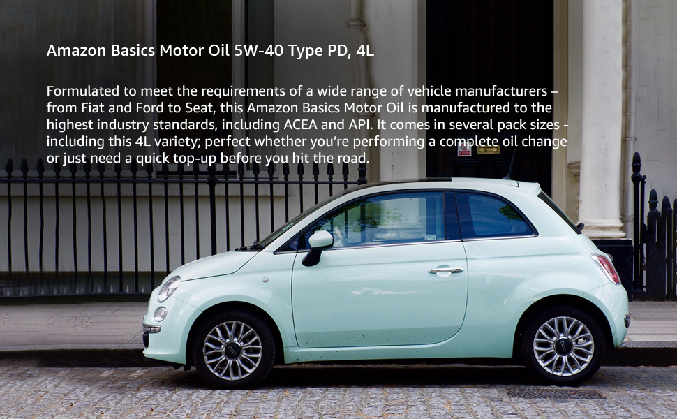 Amazon Basics Motor Engine Oil 5W40 TypPD, 4L Amazon.co.uk Automotive