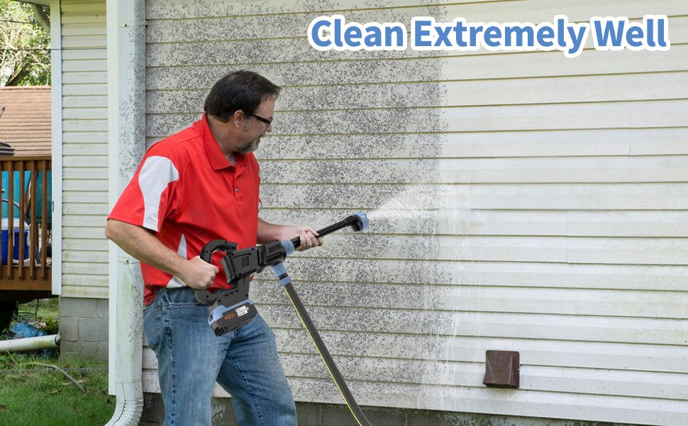 MAXIPACT Brushless Cordless Pressure Washer, 1100PSI