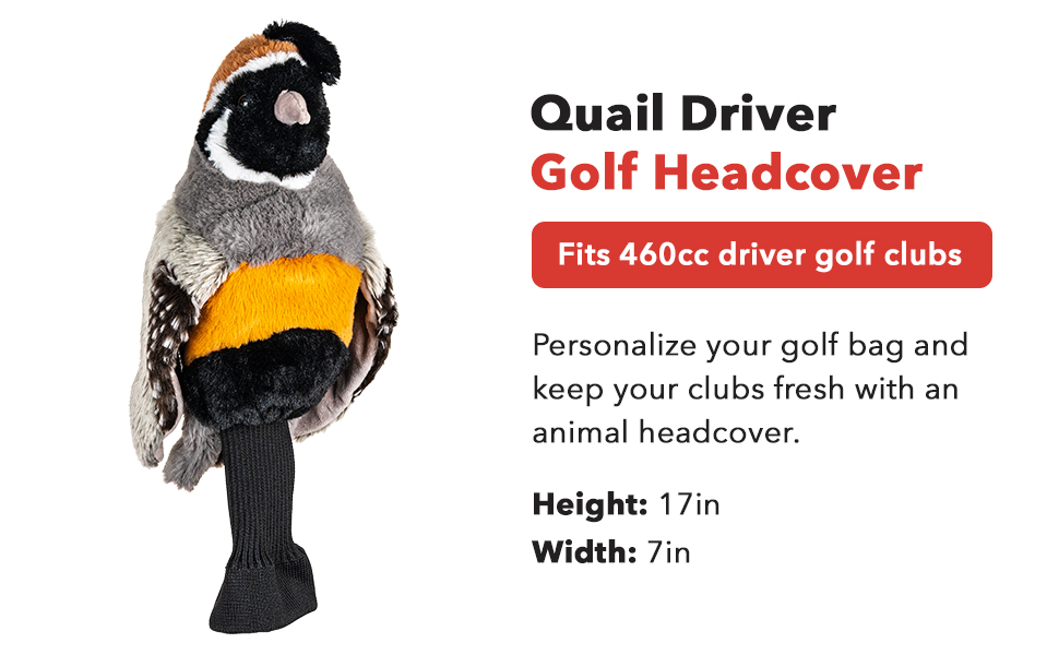 Amazon.com : Daphne's Headcovers Quail Driver Headcover