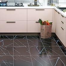 Peel and stick floor tile