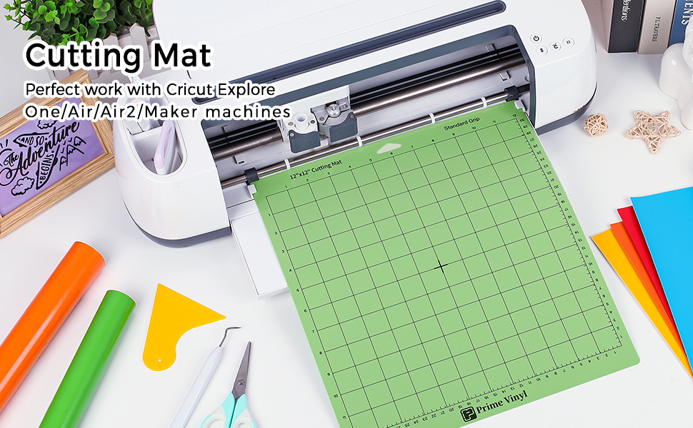 Prime Vinyl Cutting Mats for cricut 6 Pack Adhesive Cutting mat Set, Permanent Vinyl Cutting