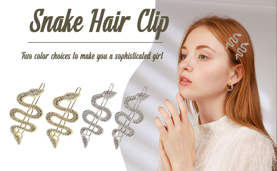 sanke hair clip