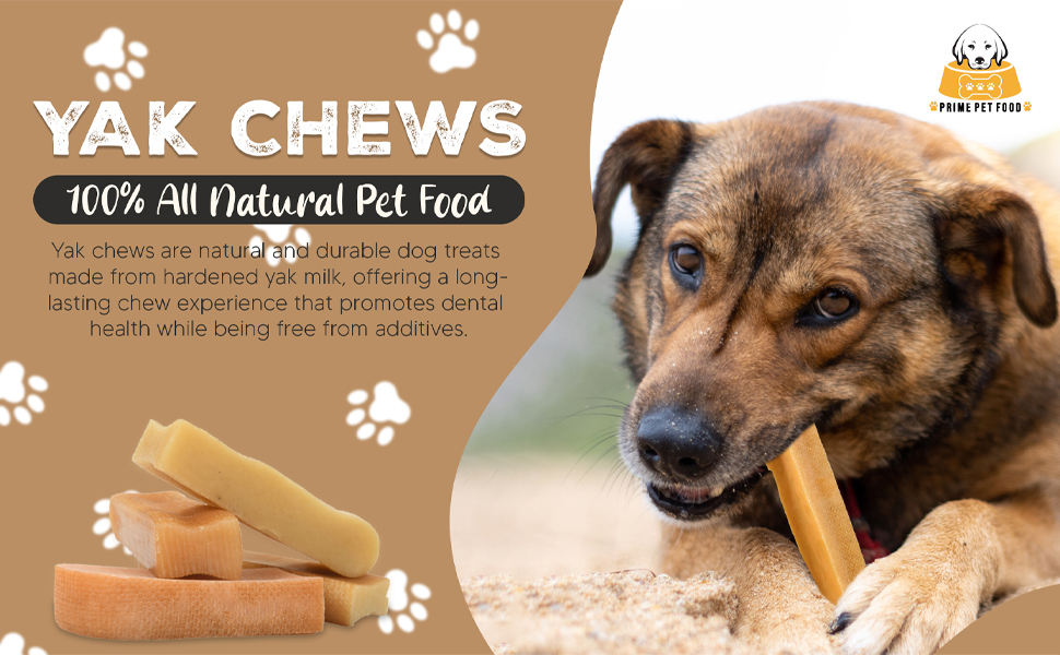 Prime Pet Food Yak Cheese Himalayan Dog Chews, AllNatural Gluten Free