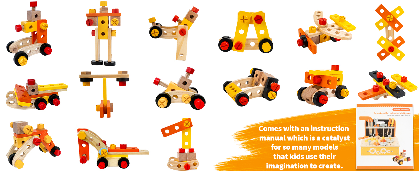construction STEAM toys for 3+ years old boys 