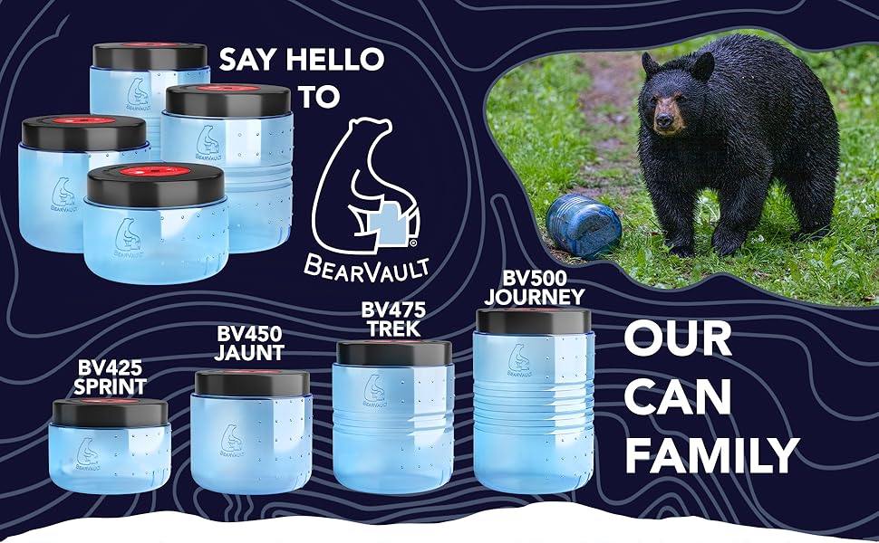 BearVault Bear Canister for Backpacking. 4 Sizes BV500
