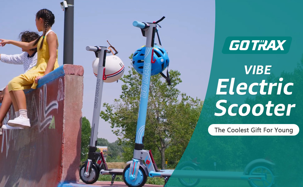 Gotrax Vibe Electric Scooter, Max 11.3 Km and 19km/h Speed, 6.5" Solid