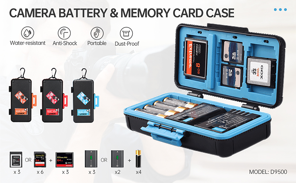 Camera Battery and Memory Card Case, Camera Battery Case Professional
