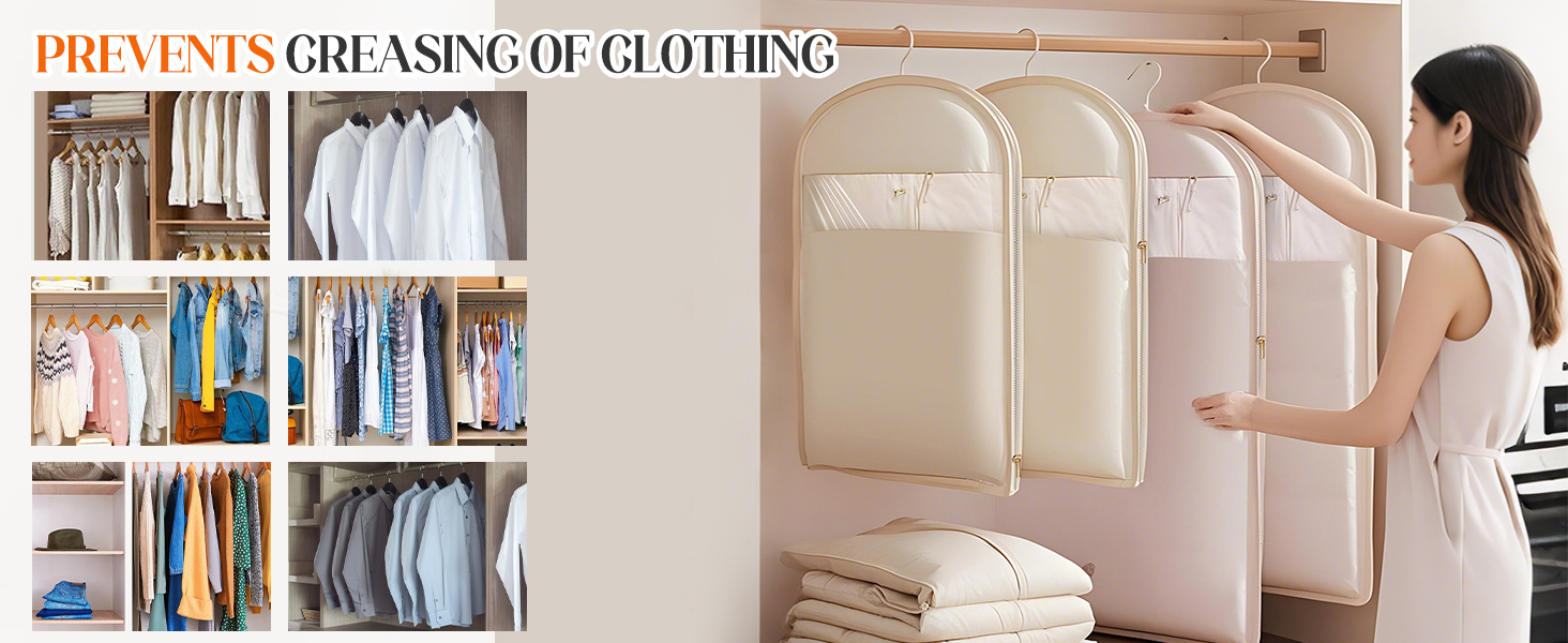 Space Saving Hanging Garment Bag