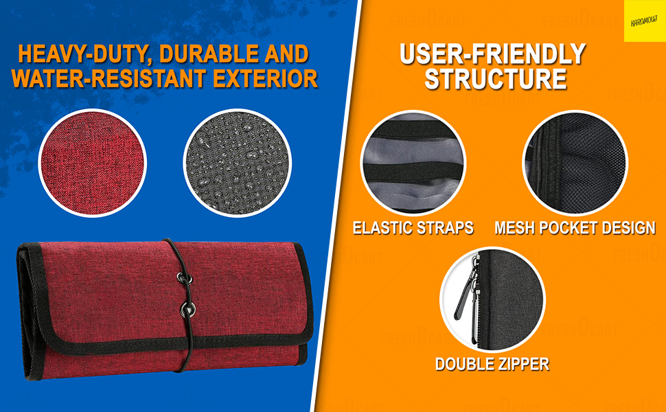 Karomouj KMA424 Multipurpose Travel Organizer Bag Gadgets Storage Case