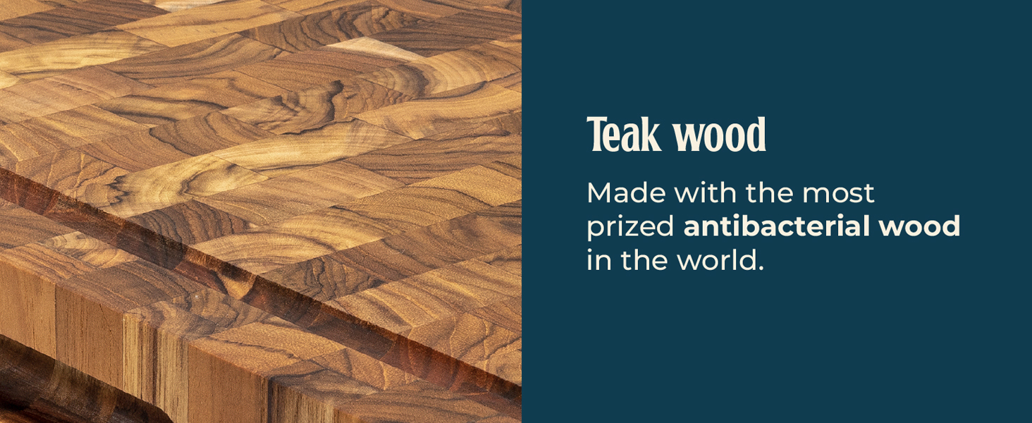 End Grain Butcher Block Cutting Board [2" Thick] Made of