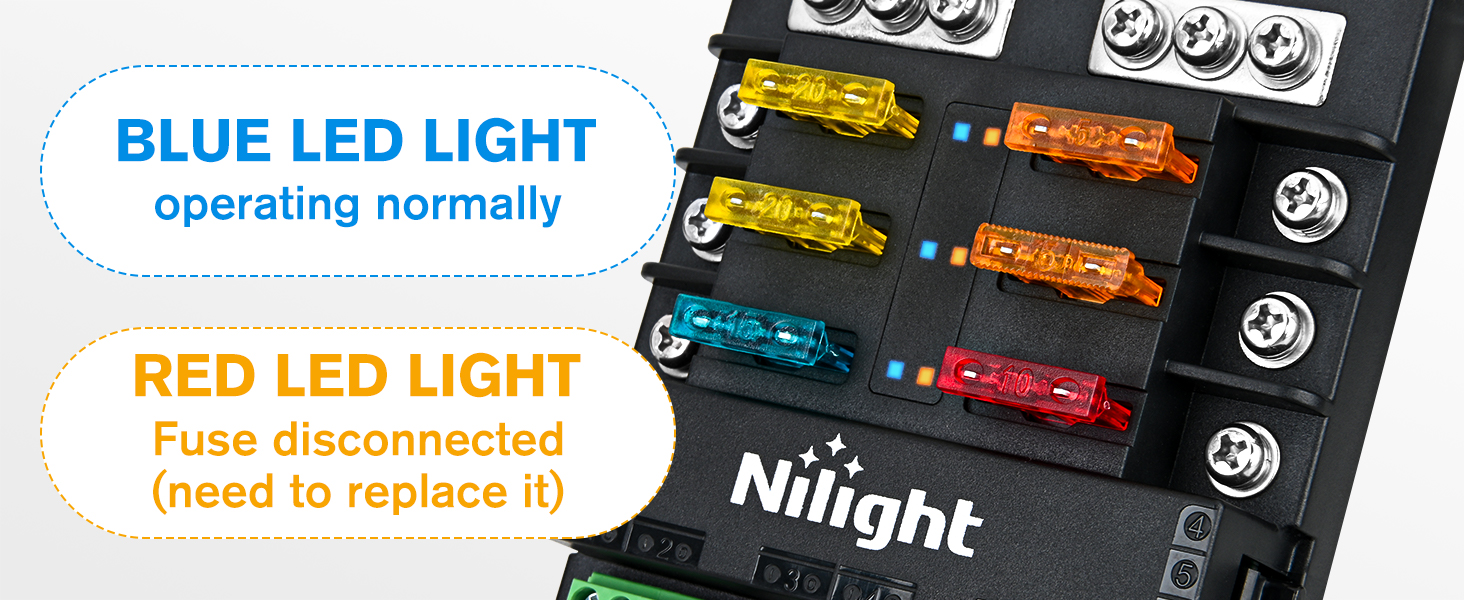 6 Way Fuse Relay Block with ACC Control