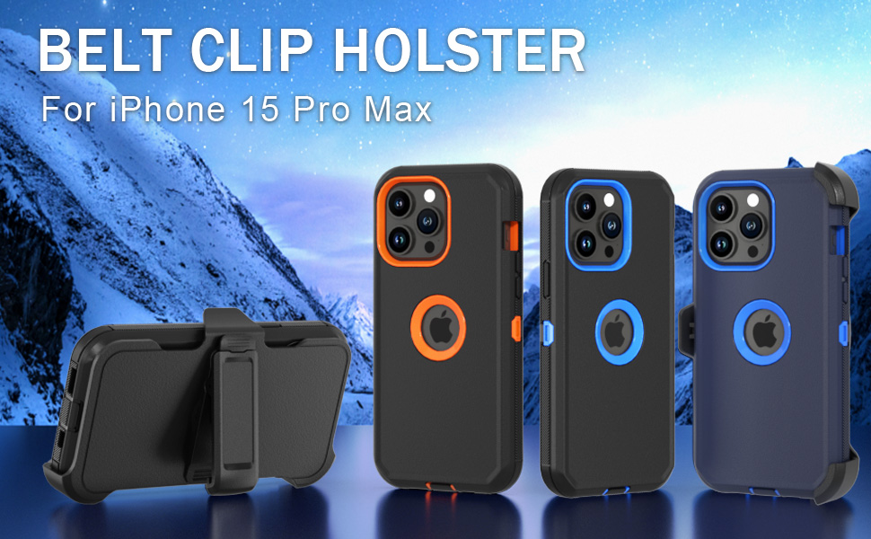 Capa para iPhone 15 Pro Max com clip-5