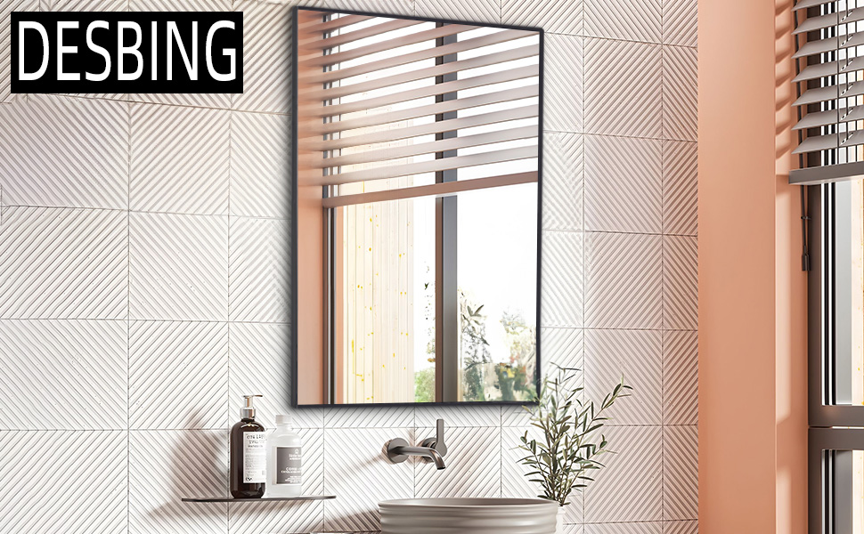 MOEBE MIRROE BLACK φ20cm Moebe Mirror Rectangle | Danish Design | Free shipping in NL