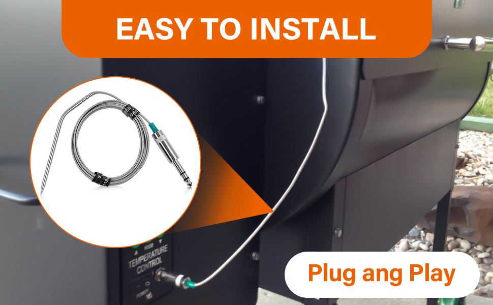 Meat Temperature Probe Replacement for Green Mountain 110V Jim Bowie/Daniel Boone