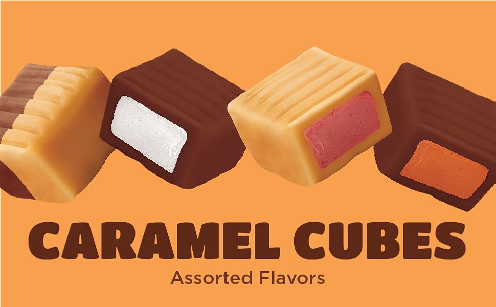 assorted caramels caramel with fillinf caramel cubes flavored caramel bulk 