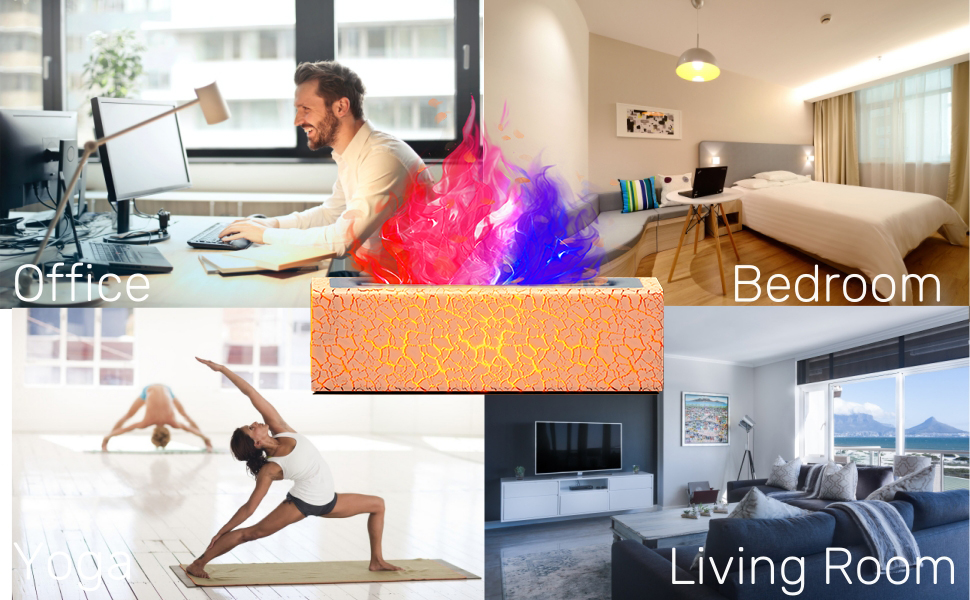 Colorful Flame Diffuser Humidifier