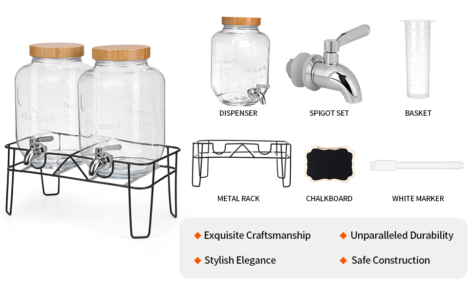 유리 음료 디스펜서