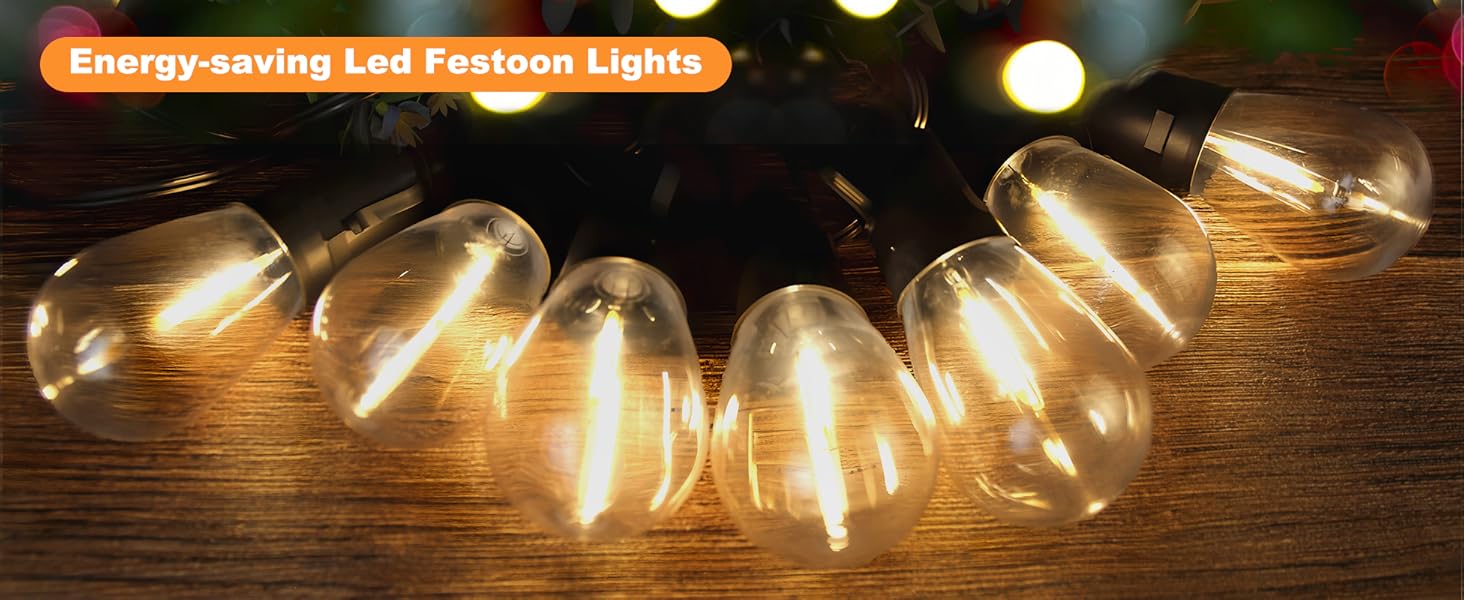 Extendable LED String Lights