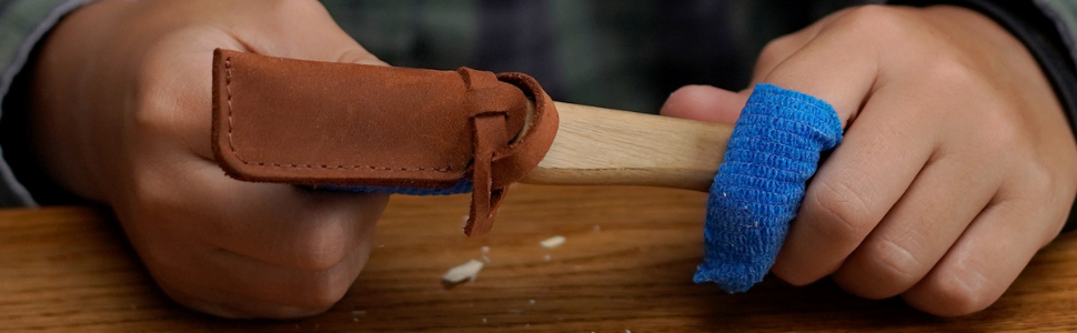 BeaverCraft Whittling Knife for Beginners C1 Kid - Whittling Knife for Kids Safety Carving Knife