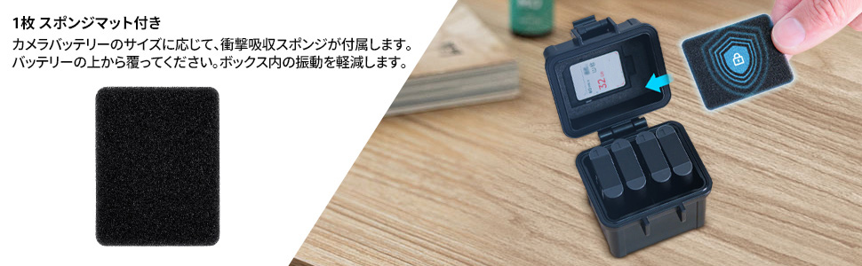 Amazon | JJC カメラバッテリーケース メモリーカードケース SD
