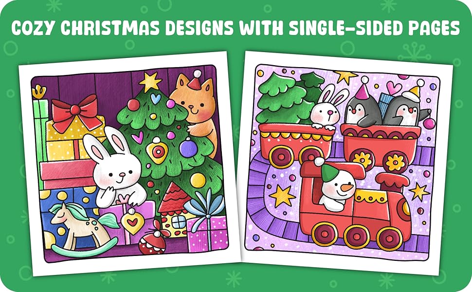 Amazon.com: Festive Christmas Color by Number: Super Cute