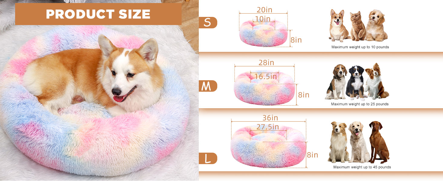 Kimpets Dog Bed Calming Dog Beds for Small Medium Large