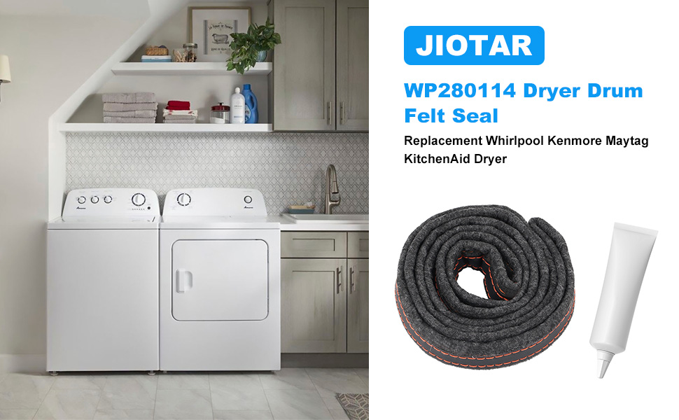 WP280114 Dryer Drum Felt Seal Replacement Whirlpool Kenmore