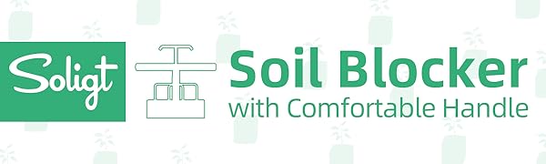 soligt soil blocker with comfortable handle