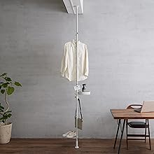 【新品】ドローアライン テンションロッドC ホワイト D-C-WH Tension Rod C White 200～275cm 縦取付 D-C-WH｜平安伸銅工業