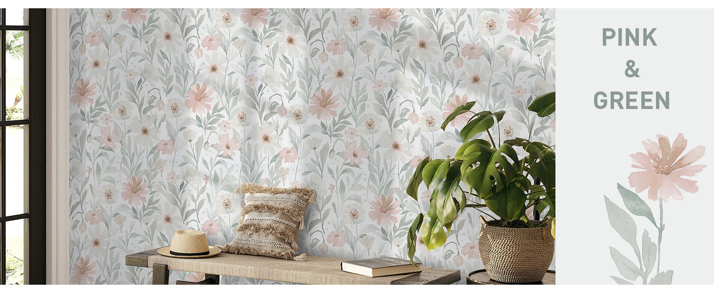 Floral Peel and Stick Wallpaper
