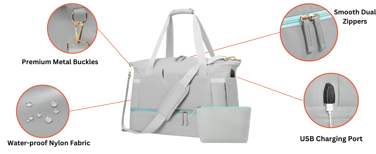 skytone gym bag for men women travel duffel