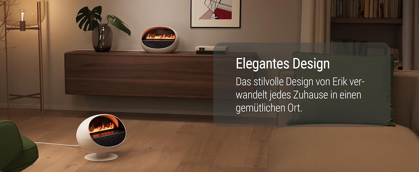 Der Text lautet “Ergoprise Design”。系列极简主义的Innaufnahmen，die scheinbar Möbel oder Designelemente在中性的Farbtönen zeigen。