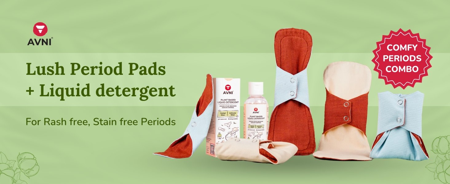 Avni - Lush cloth Pad + Liquid Deteregent