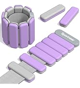 Sportneer Wrist Weights for Women Men Adjustable Silicone Weighted Bracelet Set for Gym Yoga Pila...