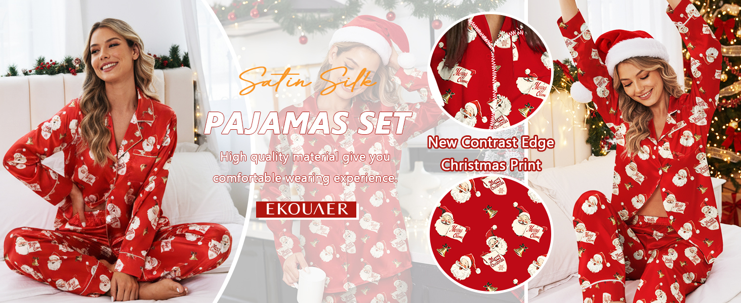 satin pajamas set