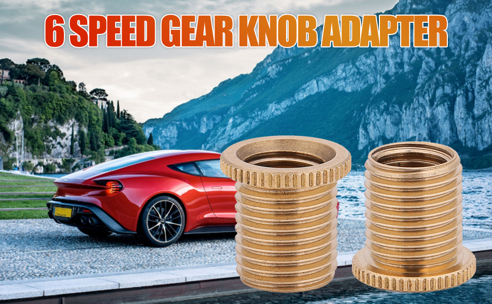Keenso Shift Knob Boot Adapter, Universal Metric Car Gear Stick Knob Thread Screw Adapter