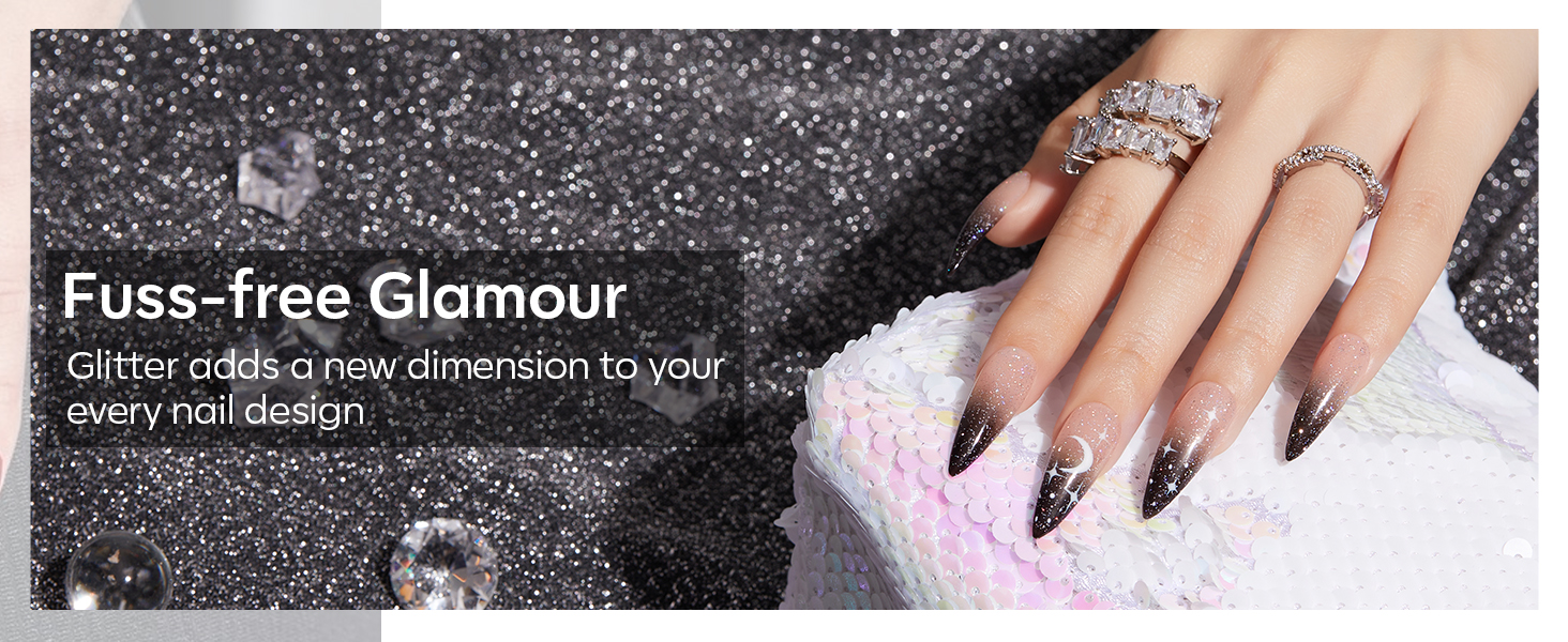 glitter gel polish