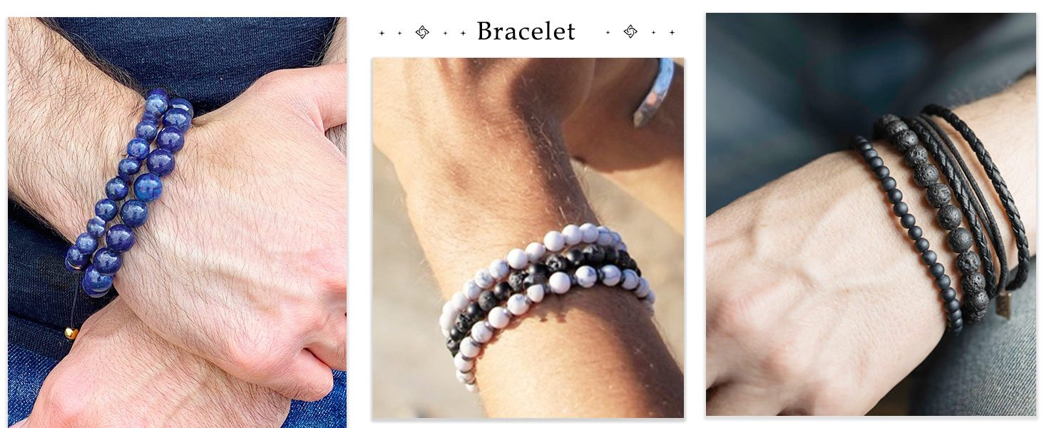 mens bracelets beads