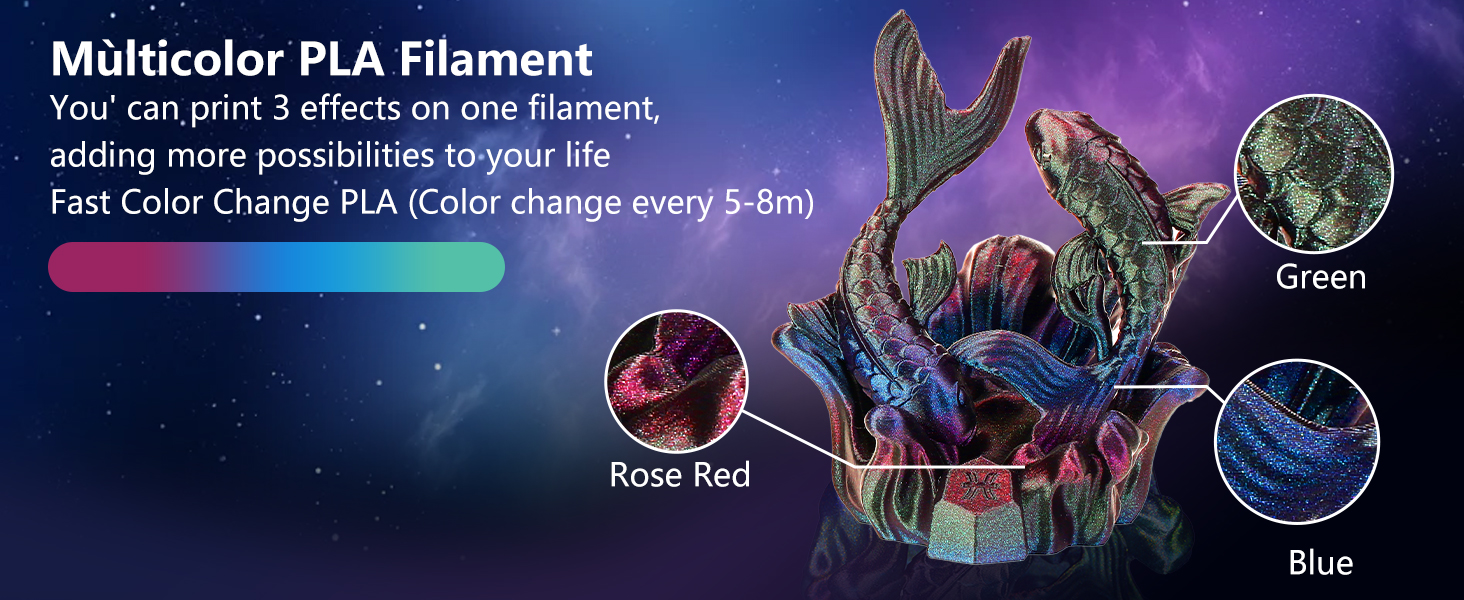Fast color change pla