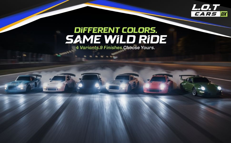 different variations and colours