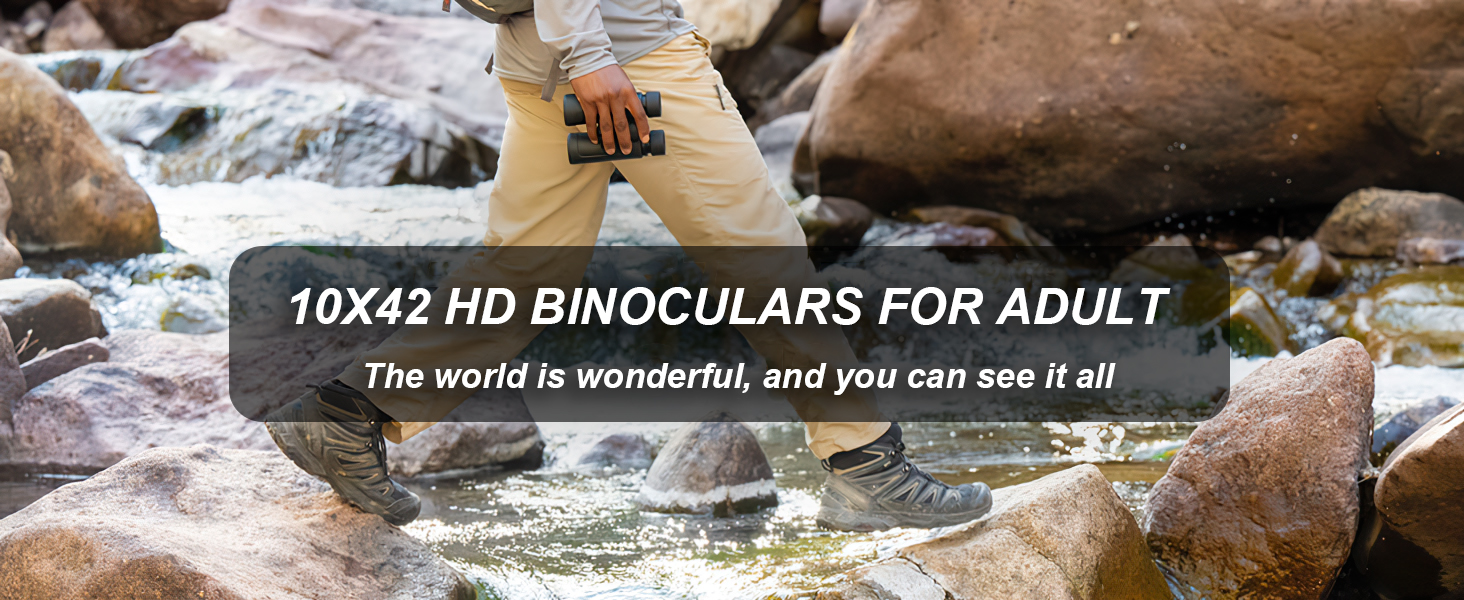 10X42 HD Binoculars for Adults