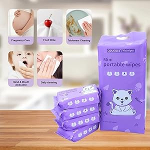 Mini Baby Wipes Disposable (Cat)