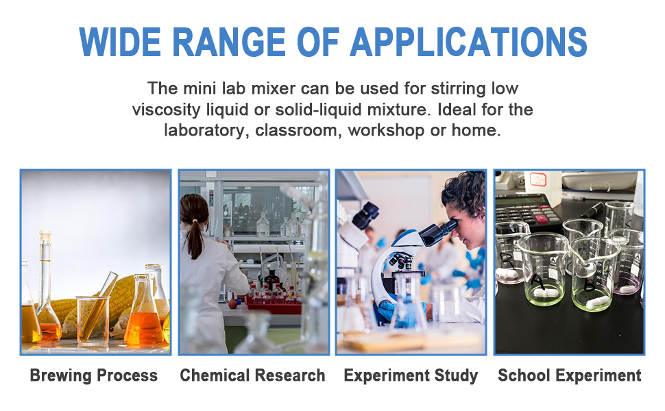 Toolly Mini Stir Plate Lab Stirrer with 3 Stir Bars,