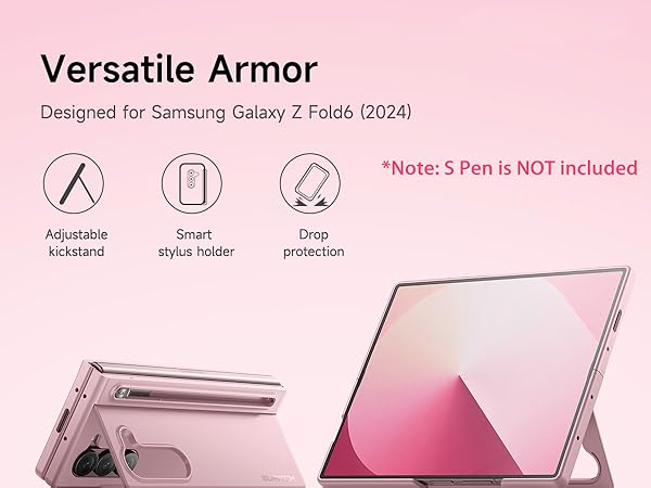 SAMSUNG - 純正 Samsung S Pen Case Galaxy Z Fold6 ピンク Galaxy Z Fold6 S Pen Case, Pink Mobile Accessories - EF