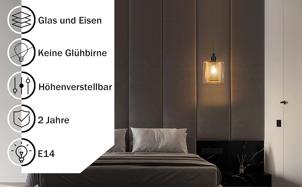 pendelleuchte schwarz gold