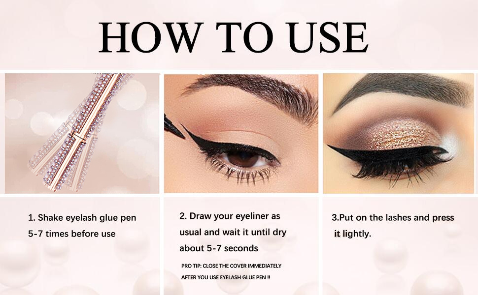 Clear Eyelash Glue Lash Glue Pen Waterproof Lash Glue Latex