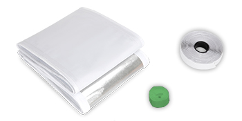 portable ac door vent kit