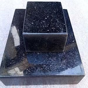 AXEN Pet Memorial Stone, Black Granite Stone Dog Headstone Pet Memorial Plaque Dog Grave Marker with Picture, Customized (12 × 6 in… 11 1